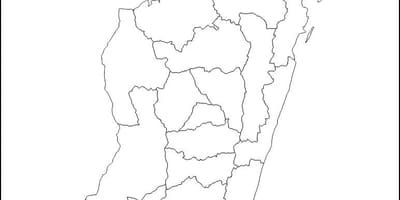 मेडागास्कर नक्शा रूपरेखा