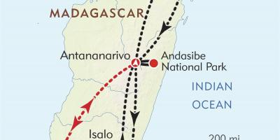 एंटानानैरिवो, मेडागास्कर नक्शा